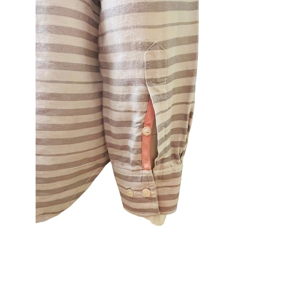 Tommy Bahama Men Linen Blend  Shirt Button Front Closure Floral Palms Print Sz M - Picture 7 of 16